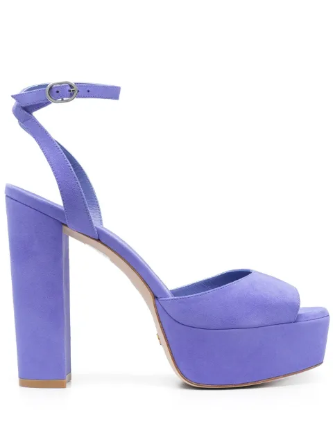 Stuart Weitzman Ryder II 125mm suede platform sandals