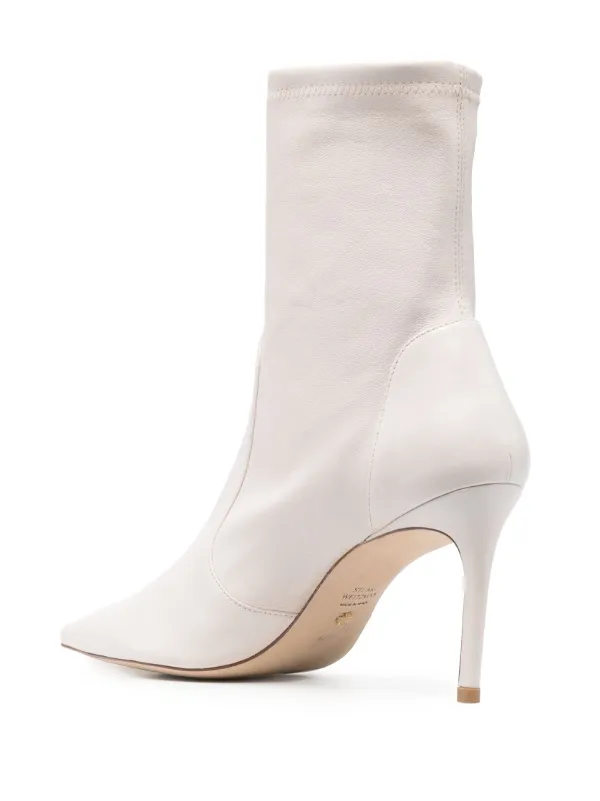 Stuart Weitzman Stretch 100mm pointed-toe Boots Neutrals