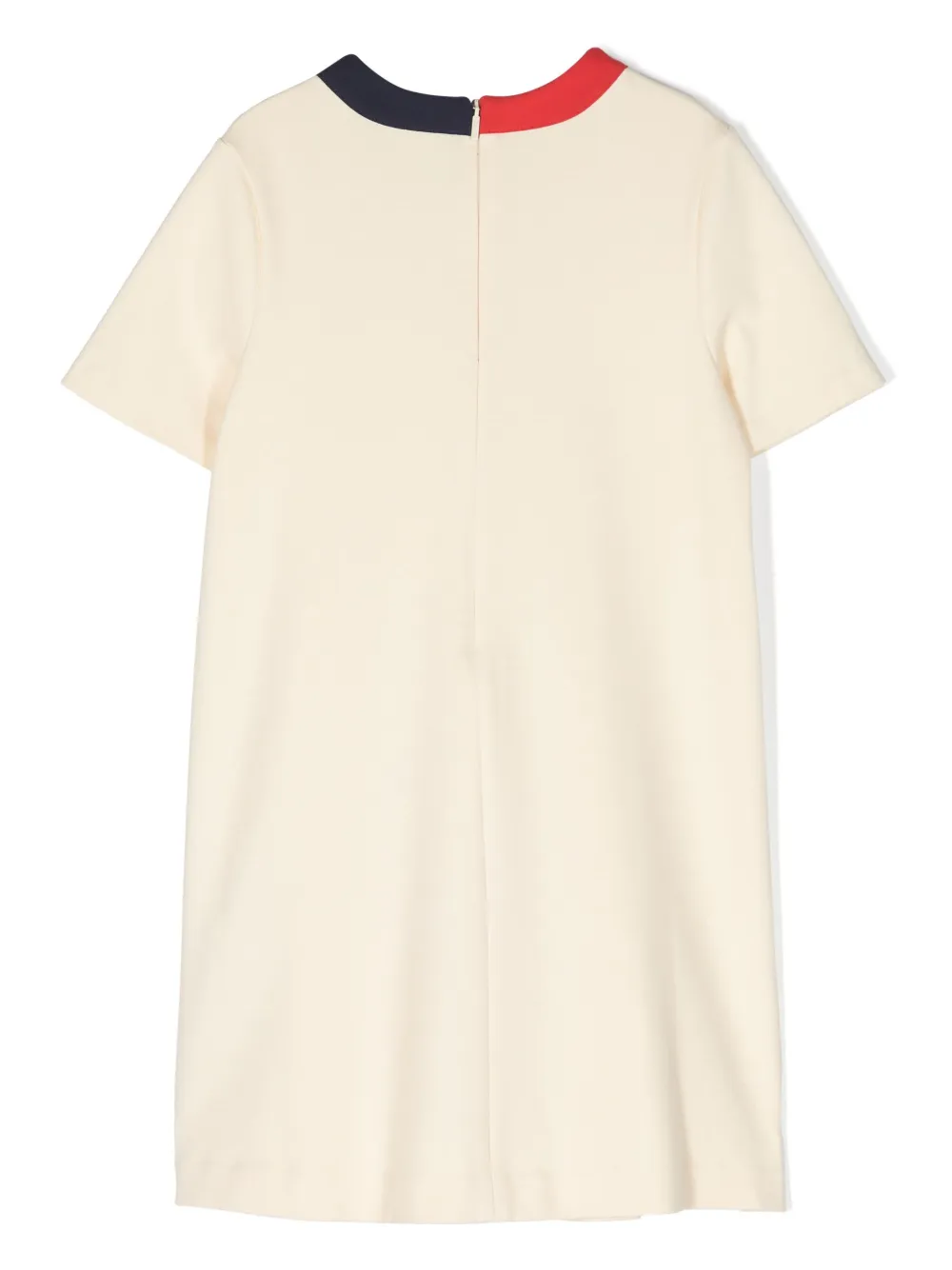 Gucci Kids Web-trim box-pleat dress - Neutrals