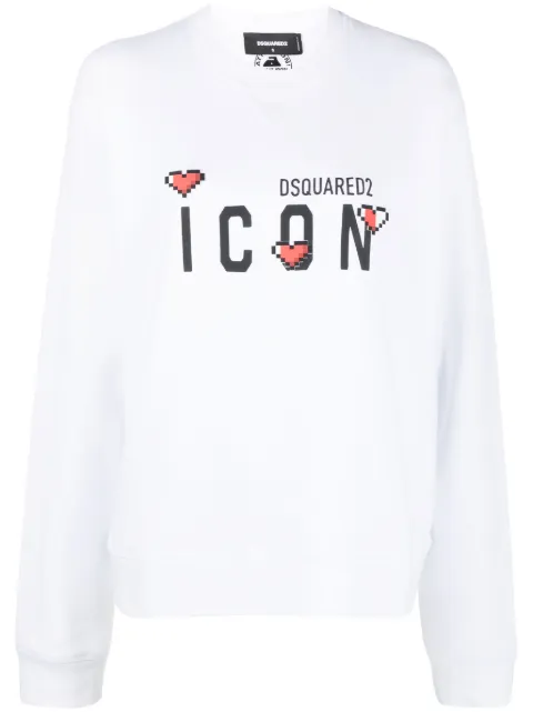 DSQUARED2 Icon-print cotton sweatshirt Women