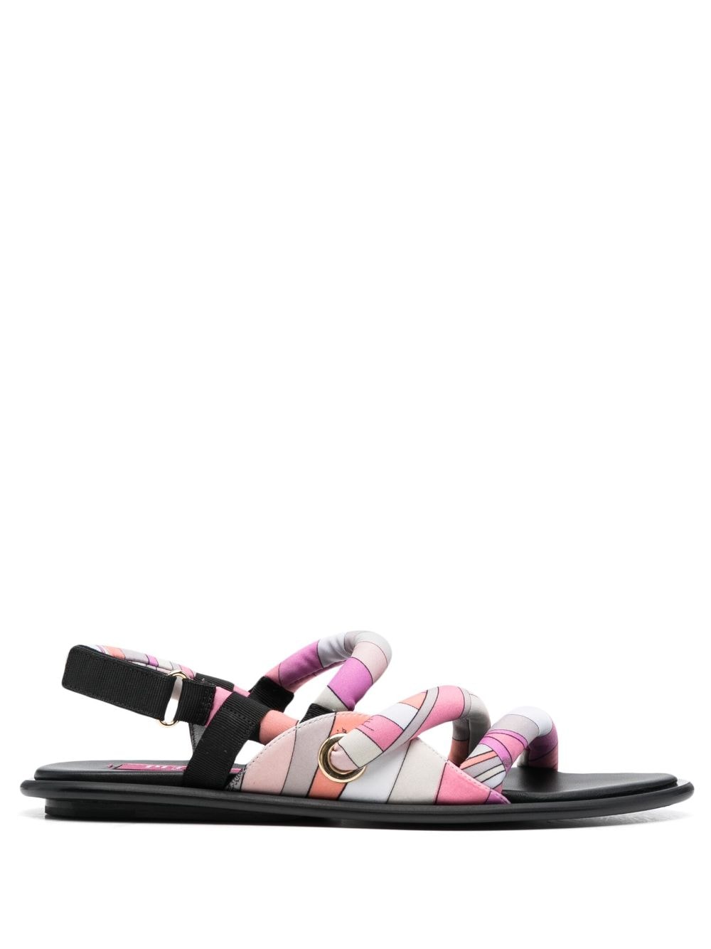 PUCCI Marmo-print flat sandals - Pink