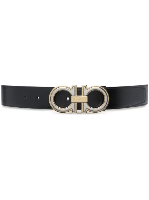 Ferragamo Gancini-buckle leather belt 