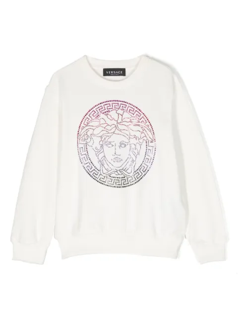 Versace Kids Medusa Head-motif rhinestone-embellished jumper