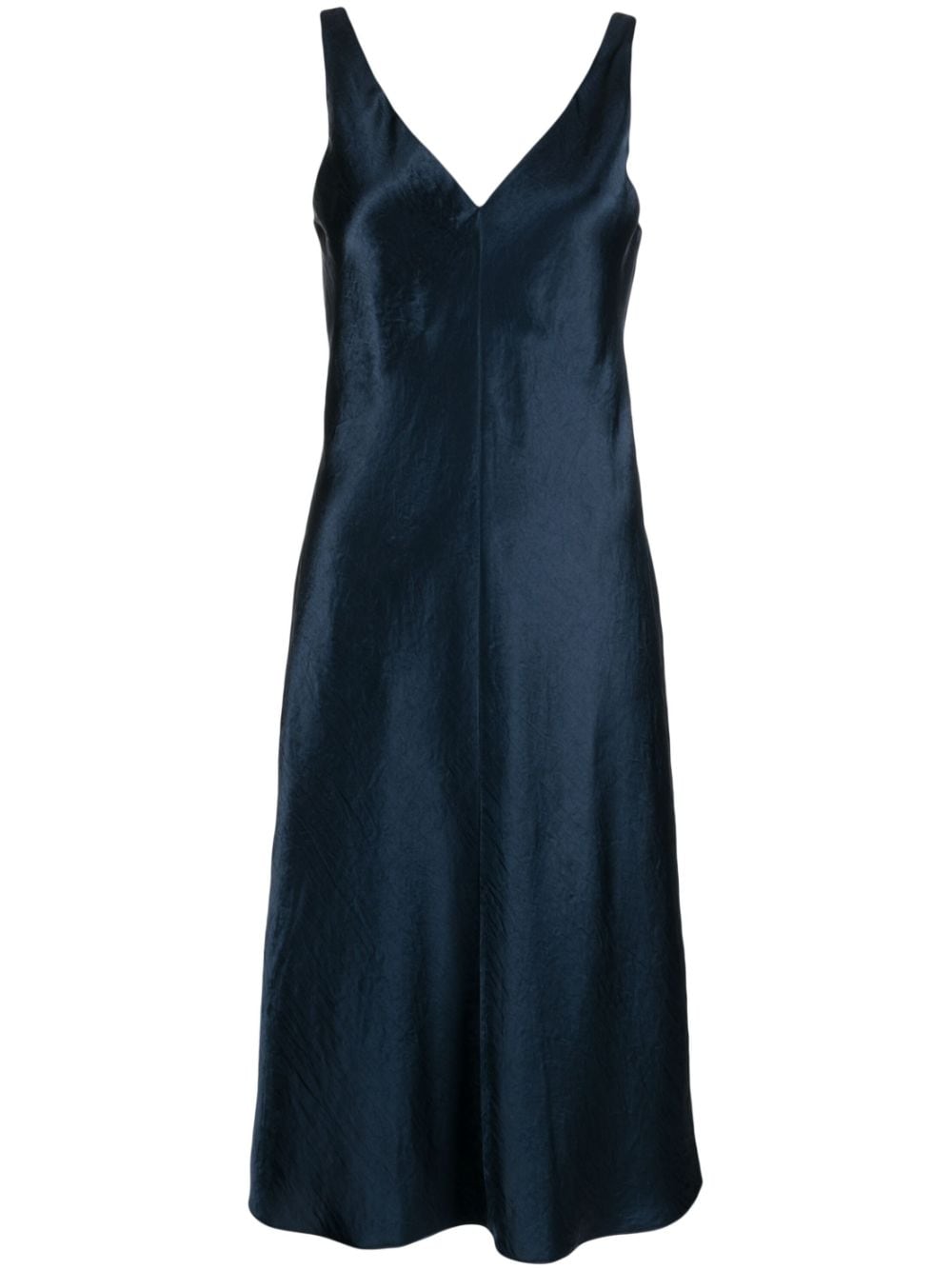 V-neck slip midi dress