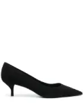 Stuart Weitzman Stuart 50mm suede kitten pumps - Black