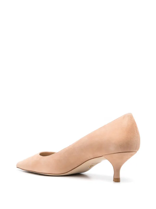 Stuart Weitzman Stuart 50mm Kitten Pumps Neutrals FARFETCH SG