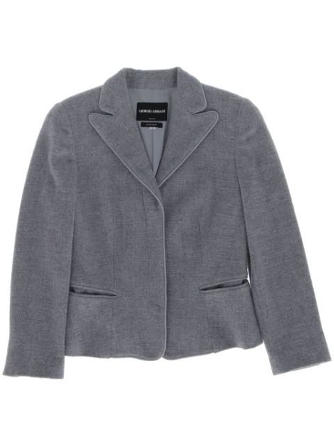 Giorgio Armani 2000 single-breasted cashmere blazer Women