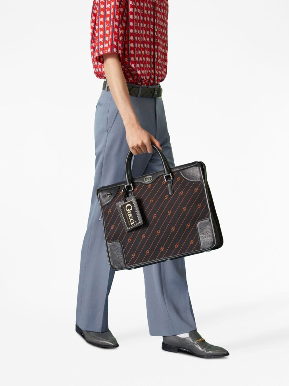 Gucci Interlocking G jacquard briefcase - Bruin