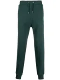Balmain logo-patch cotton track pants - Green