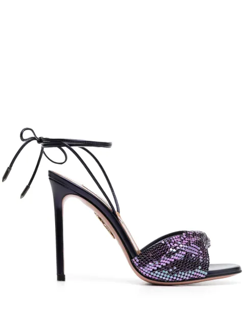 Aquazzura sandalias con agujetas y tacón de 110mm