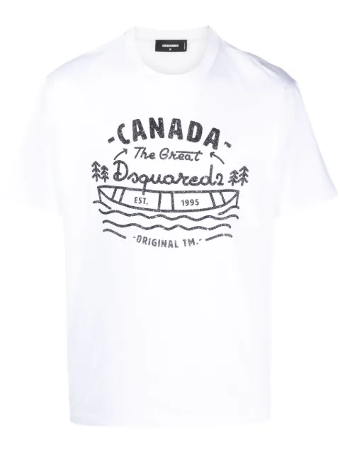 DSQUARED2 logo-print cotton T-shirt