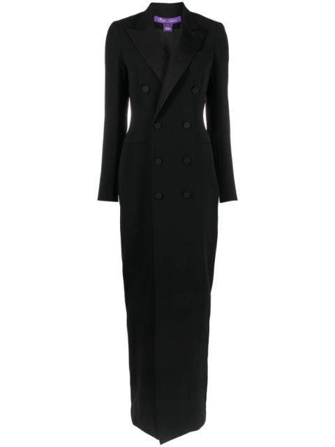 Ralph Lauren Collection double-breasted suit maxi dress