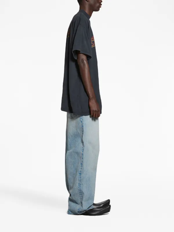 Balenciaga Offshore Cotton T-shirt | Black | FARFETCH AO