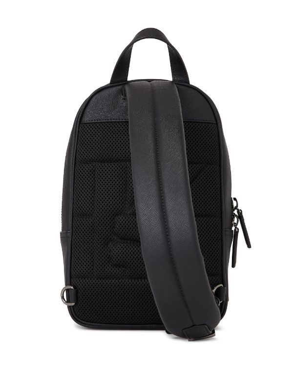 Single strap outlet laptop backpack