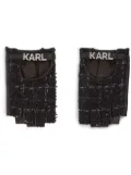 Karl Lagerfeld K/Essential fingerless gloves - Black
