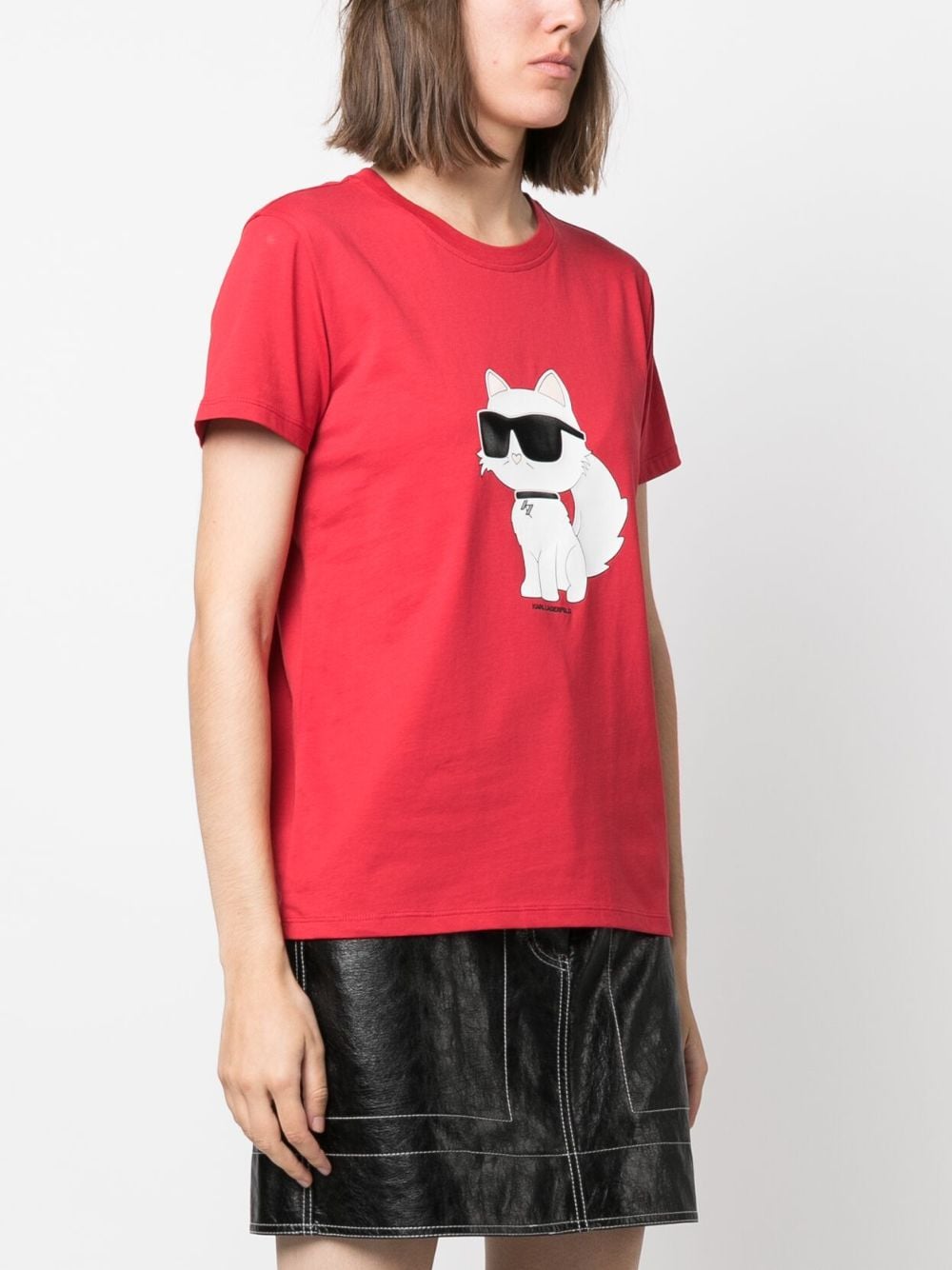 Karl Lagerfeld Ikonik 2.0 T-shirt Rood
