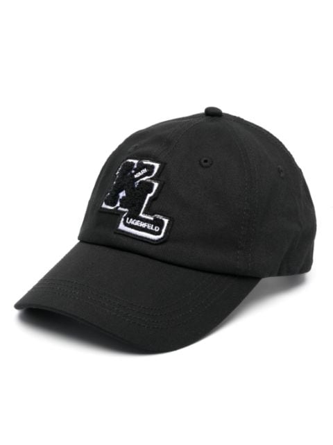 Karl Lagerfeld logo-patch baseball cap