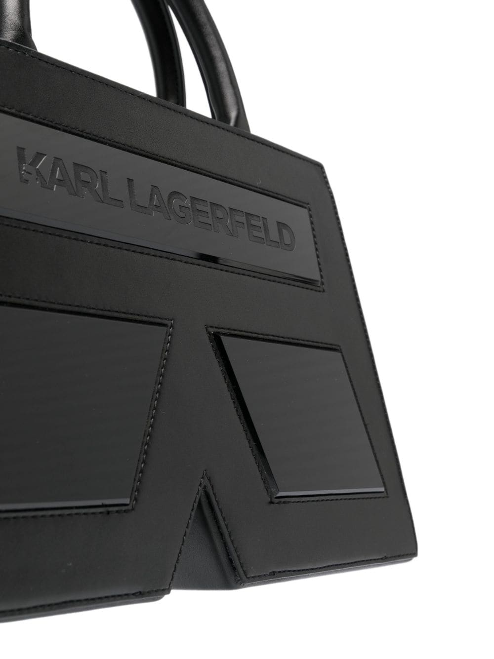 Shop Karl Lagerfeld Icon K Tote Bag In Black