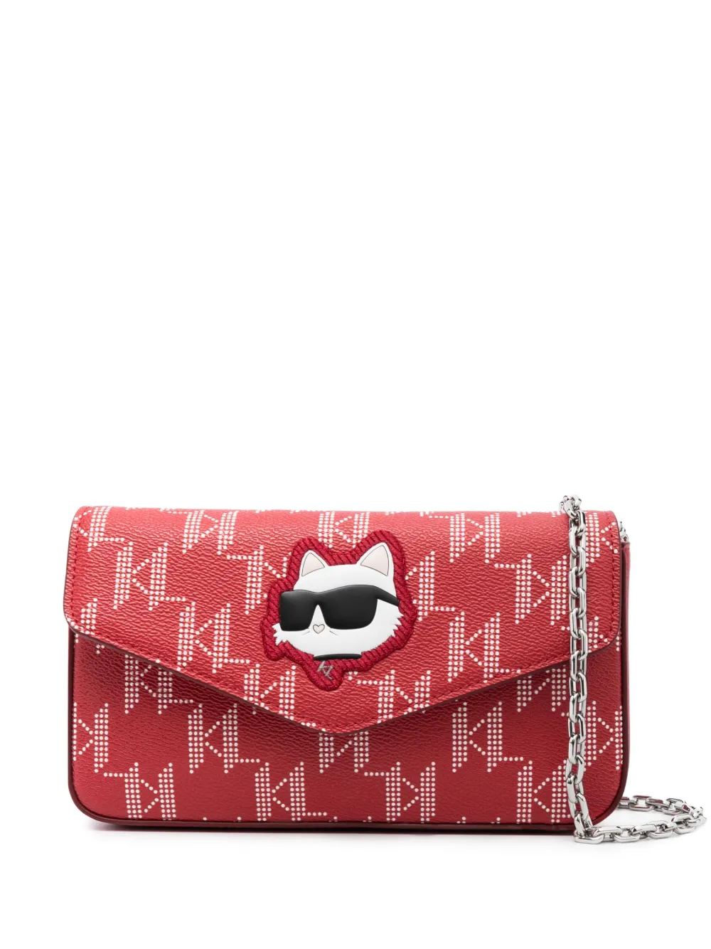 Karl Lagerfeld K Ikonik 2.0 crossbodytas Rood