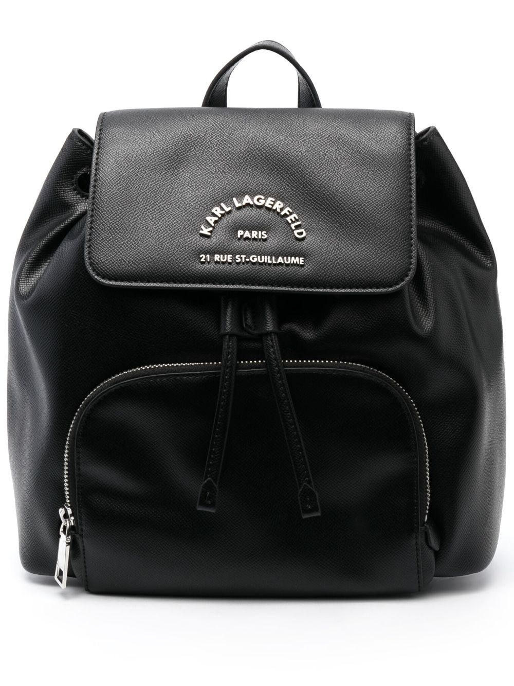 Karl Lagerfeld Logo-lettering Backpack In Black