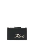 Karl Lagerfeld Signature Slim bi-fold card holder - Black