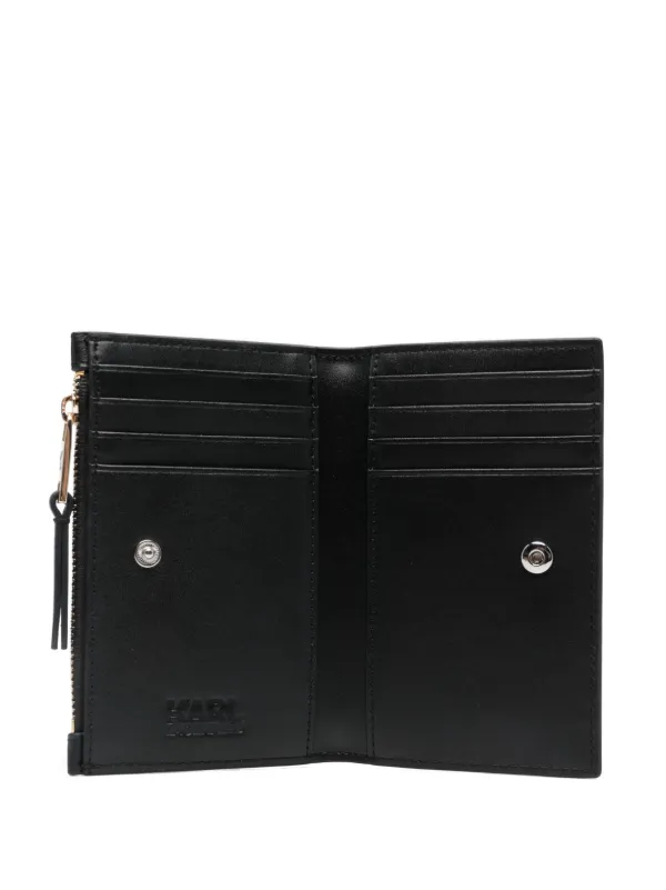 Karl Lagerfeld Signature Slim bi-fold Card Holder - Farfetch