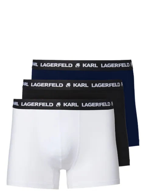 Karl Lagerfeld logo-waist trunk set (pack of three)