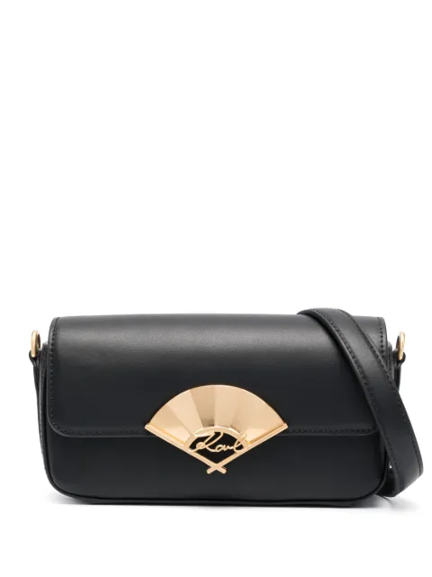 Karl Lagerfeld Signature Fan leather crossbody bag