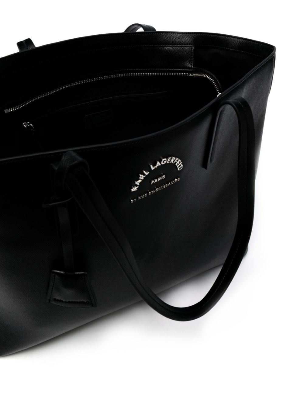 Shop Karl Lagerfeld Rue St-guillaume Tote Bag In Black