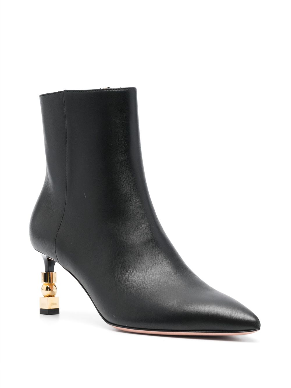 Bally Helena 70mm leather boots - Zwart