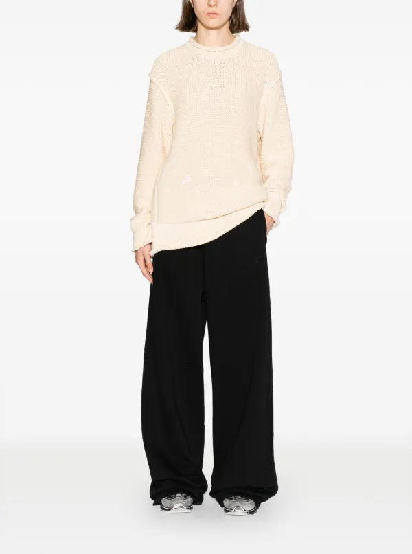 MM6 Maison Margiela elasticated-waistband wide-leg Trousers - Farfetch