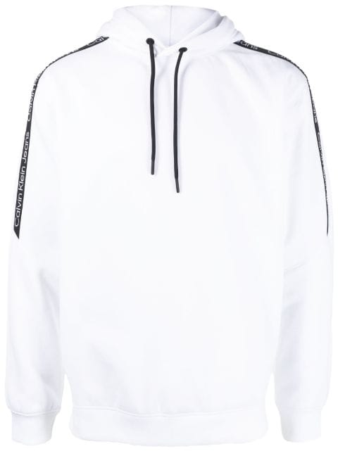 Calvin Klein logo-tape hoodie 