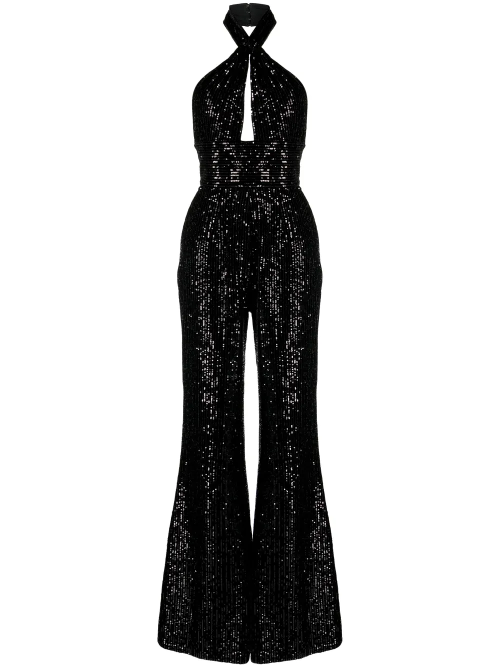 Elie Saab sequin-embellished Halterneck Jumpsuit - Farfetch