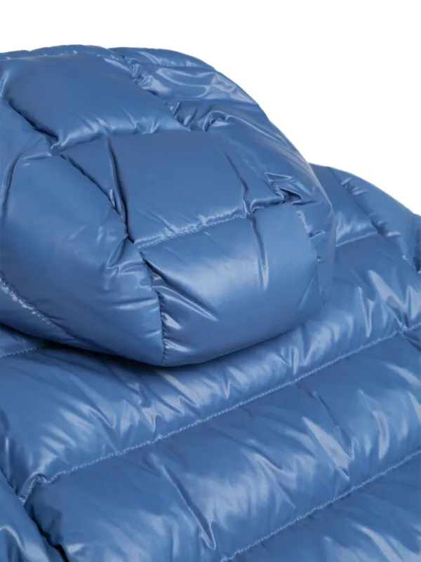Moncler Enfant logo-patch Padded Jacket | Blue | FARFETCH