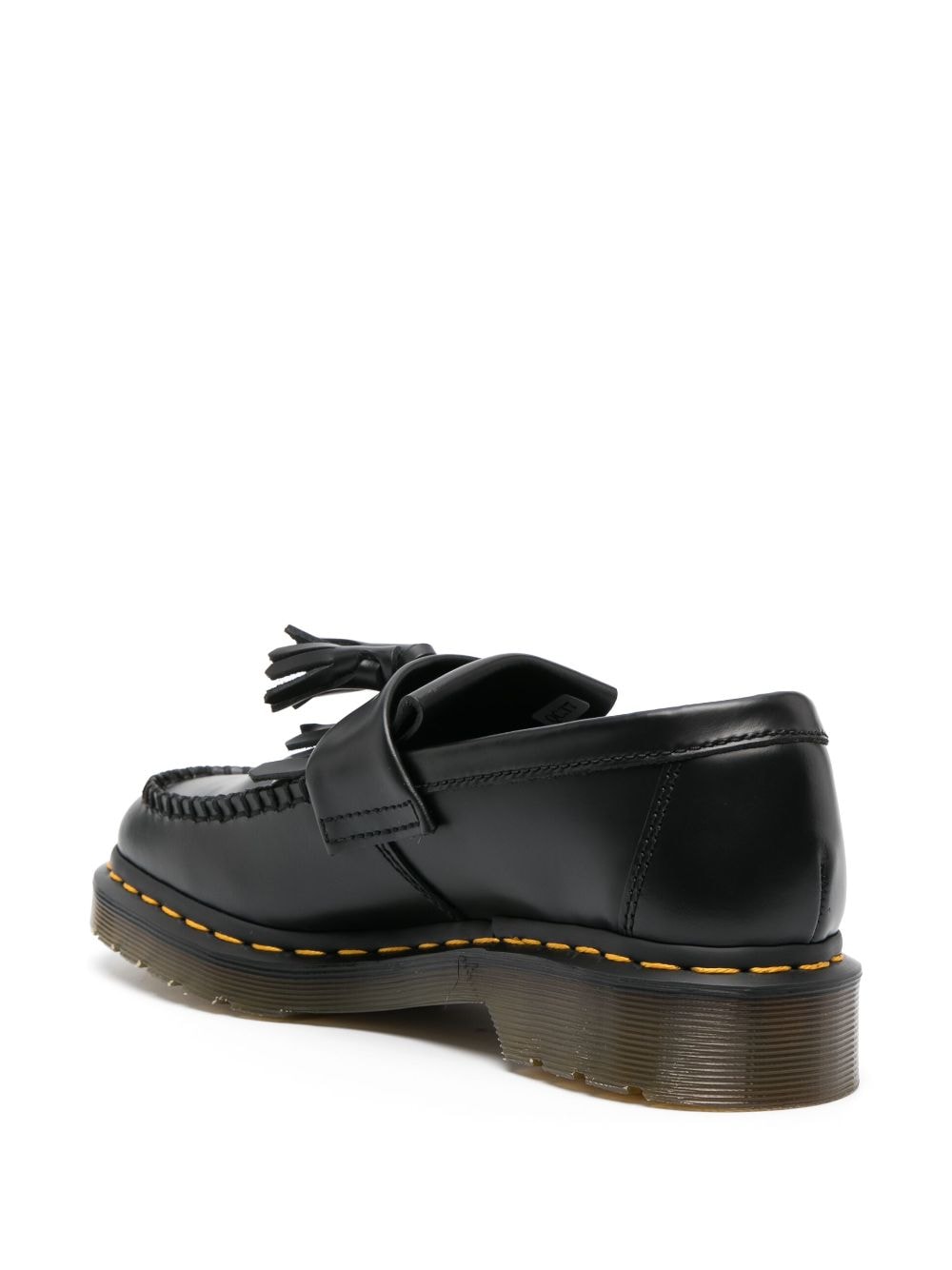 Adrian Leather Platform Tassel Loafers in Black