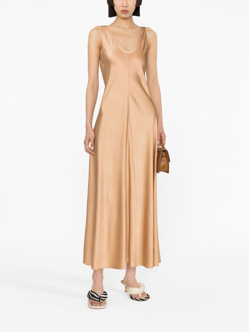 Forte Forte V-neck sleeveless maxi dress - Beige