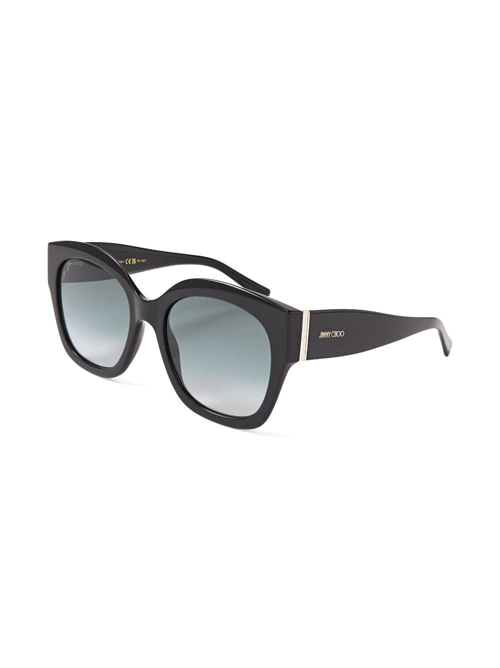 Jimmy Choo Eyewear Leela zonnebril met rond montuur - Zwart