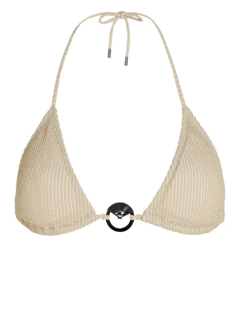 Karl Lagerfeld Fan Charm triangle bikini top