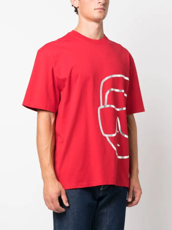 Karl lagerfeld best sale red t shirt