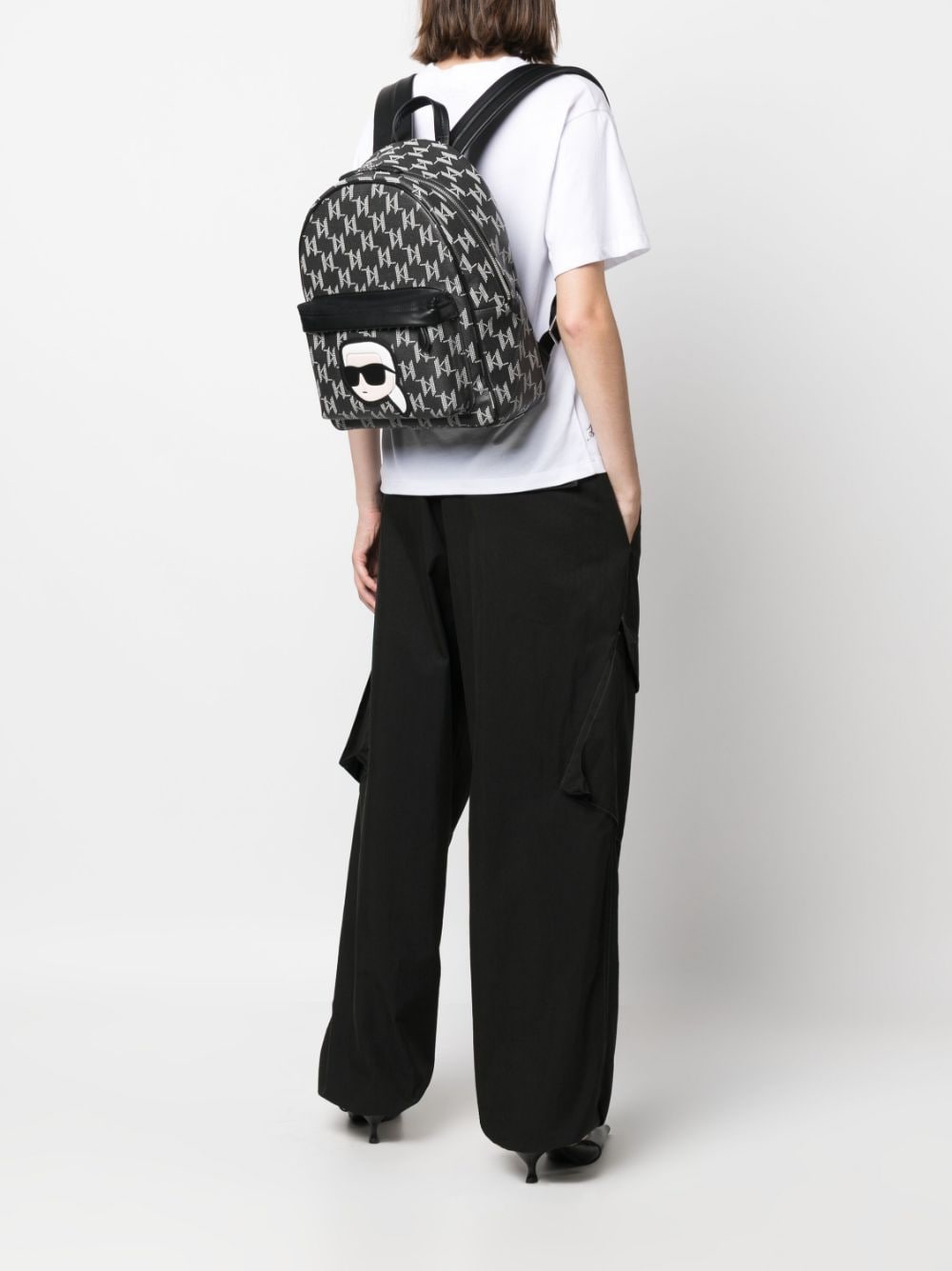 Image 2 of Karl Lagerfeld Ikonik Monogram backpack