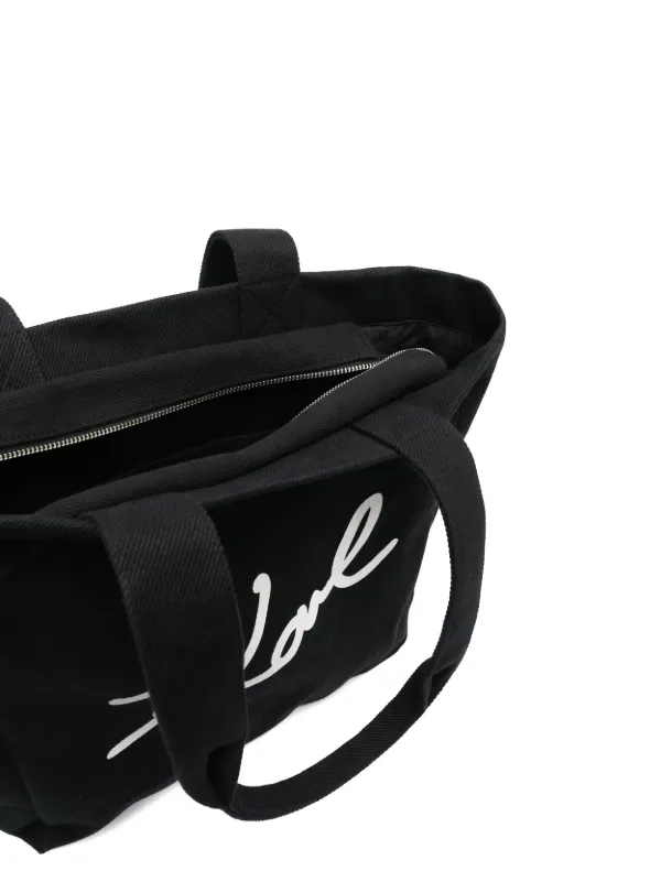Karl Lagerfeld K/Signature Canvas Tote Bag - Farfetch