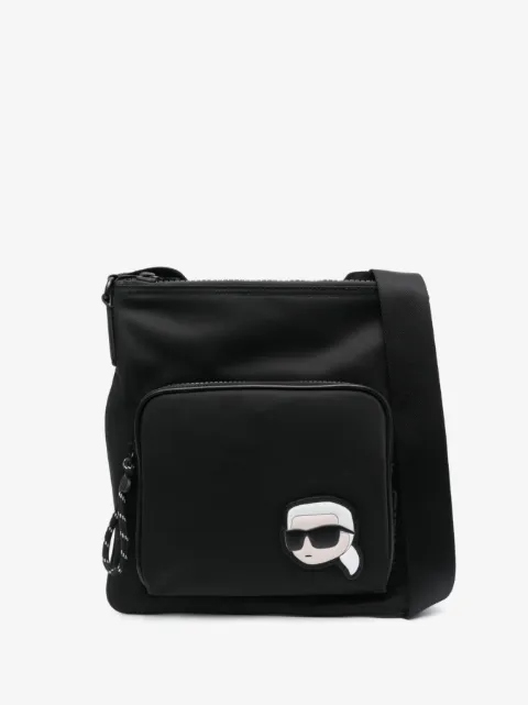 Karl Lagerfeld 아이콘 로고 아플리케 크로스 백
