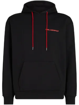 Karl Lagerfeld Year Of The Dragon Organic Cotton Hoodie Farfetch
