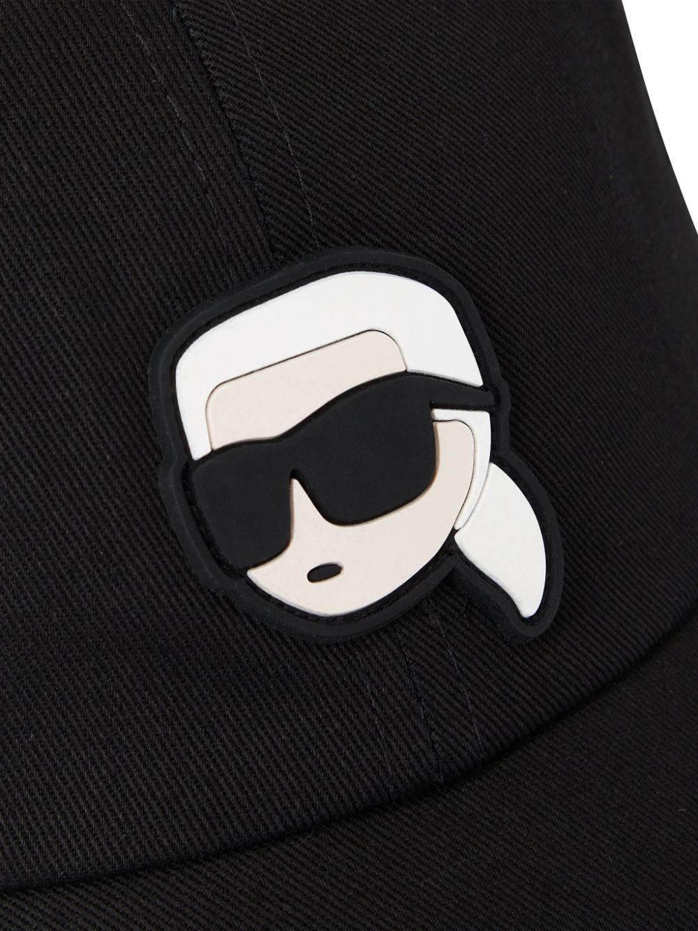 Shop Karl Lagerfeld Ikon Baseball Cap In 黑色