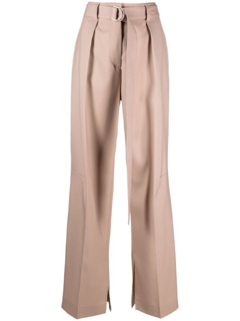 Jil Sander - belted pleated wide-leg trousers