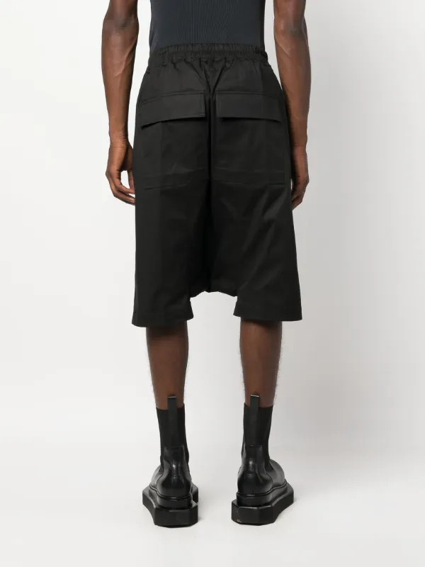 Rick Owens ドローストリング サルエルショーツ | ブラック | FARFETCH JP