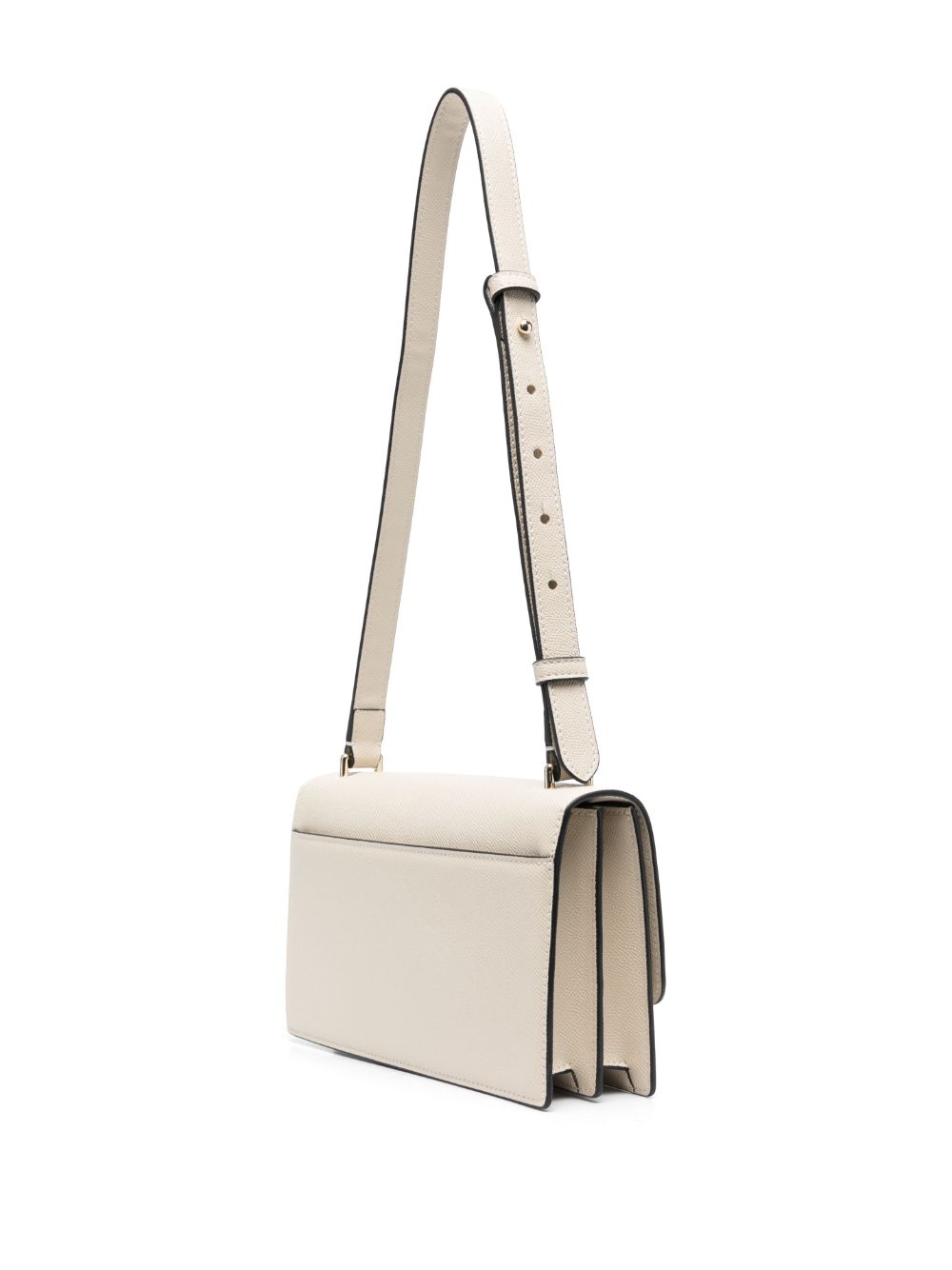 Shop Karl Lagerfeld Rsg Logo-plaque Faux-leather Shoulder Strap In Neutrals