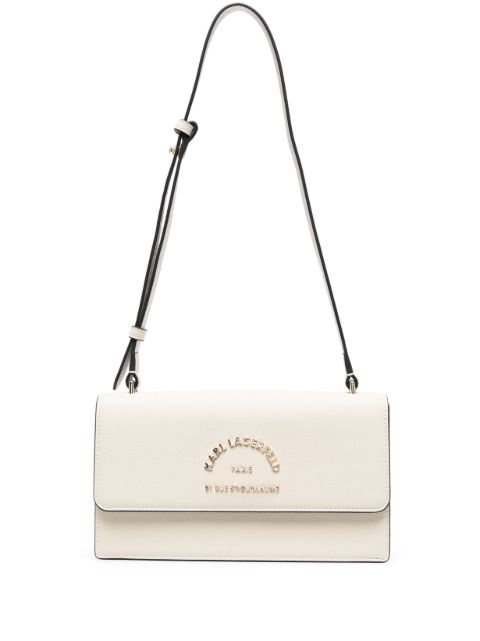 Karl Lagerfeld RSG logo-plaque faux-leather shoulder strap WOMEN