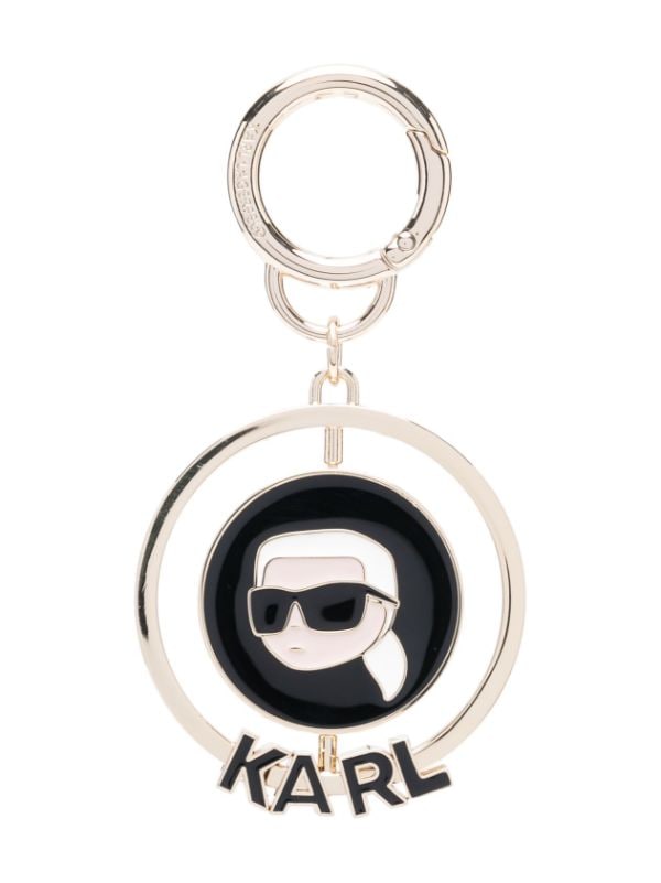 Karl Lagerfeld K/Ikonik 2.0 Rotating Keychain - Farfetch
