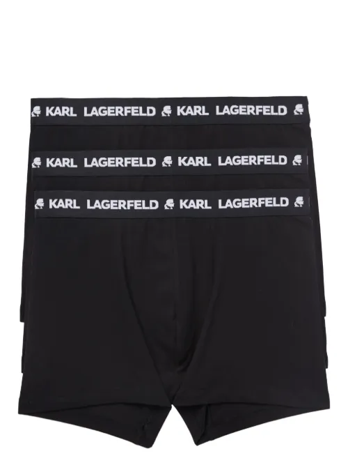 Lot de trois boxers à bande logo - Karl Lagerfeld - Modalova